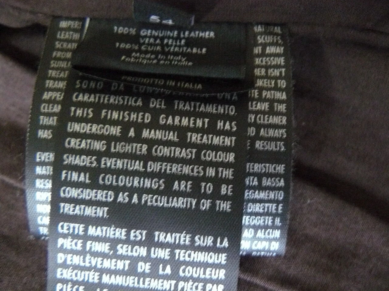 Giacca in pelle da uomo marrone Gucci nuova con etichette Eu 54 US 44 308719