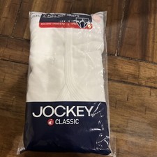 o Vintage 2004 Classic Men's Full Rise Briefs White Size 40 New