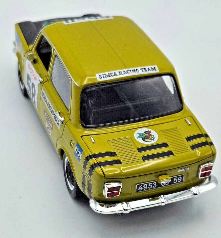 Simca 1000 Rallye 2 SRT No 58 1973 Acide Green 1 18 Norev 185699