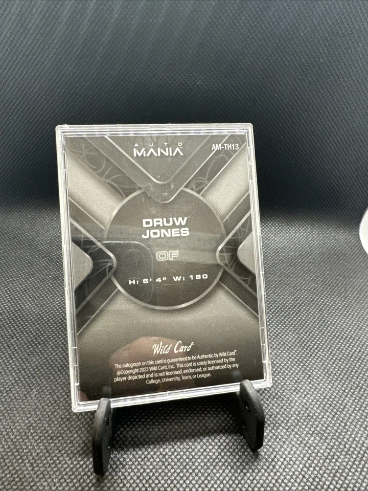 Druw Jones 2023 Auto Mania #AM-TH13 AUTOGRAPH Bookend!  1/5 - Image 2 of 4