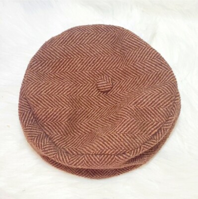 #E Girls beret hat cap Brown
