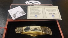 Falkner Pocket Knife, American Wildlife Anniv,Collectors Edition, NIB Bear Gold