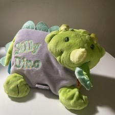 Soft Play Silly Dino Dinosaur Plush Book Pastel Triceratops Baby Infant Toy