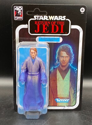 Star Wars Black Series 6'' Anakin Skywalker Force Spirit Unpunched ROTJ 40th RARE
