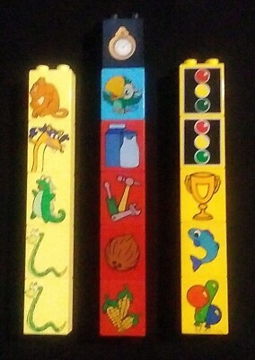 16 LEGO DUPLO special PICTURE BLOCK Scully+traffic light+Dora Explorer+tool+food