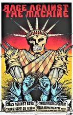 RAGE AGAINST THE MACHINE Concert Poster 12"x18" FREE SHIPPING