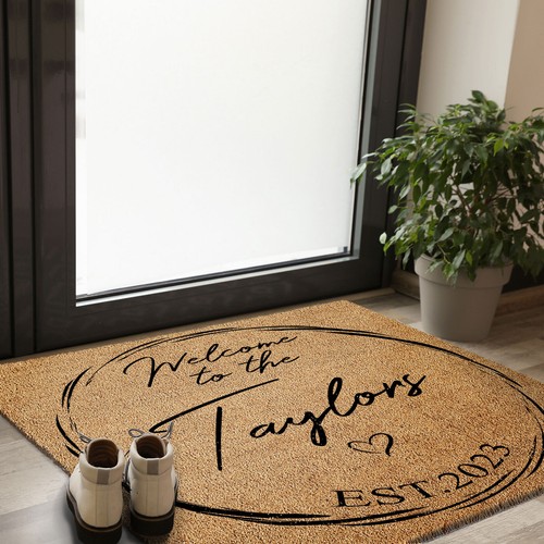 Heavy Duty Coir Door Mat Personalised LargeSmall with Custom Name,business Logo eBay