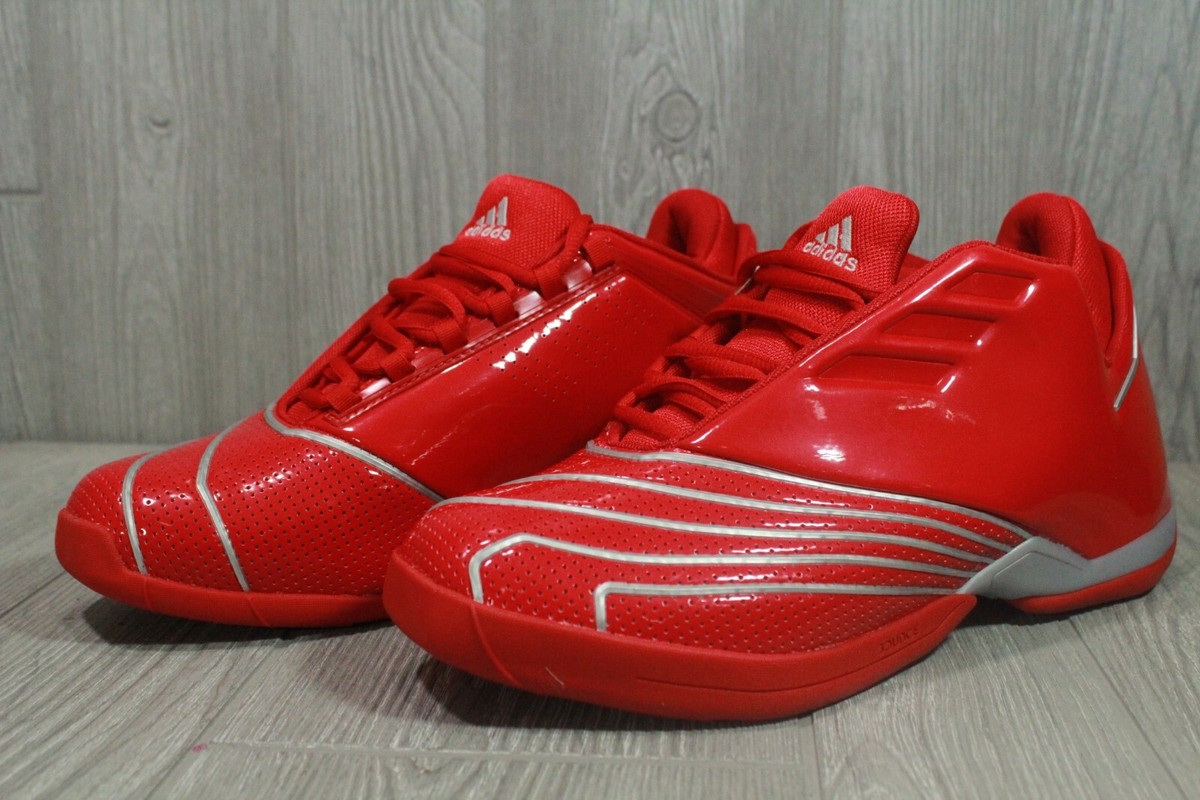 Adidas TMac 2.0 Restomod Basketball Shoes Men\'s Size 13 Red/Sliver FX4065 Adidas TMAC 2 EVO All Star Restomod Red Basketball Shoes  main image 4