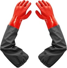 Pond Gloves, Long Arm Waterproof Gloves,Long Rubber Gloves for Men and Women ...