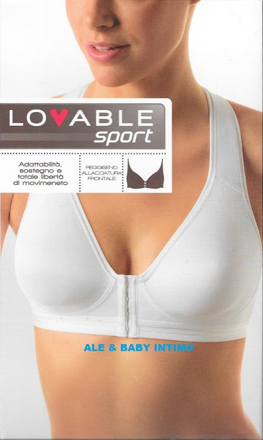 reggiseno sportivo aperto davanti fila