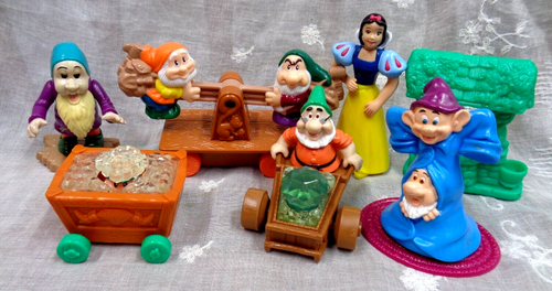 (1) DISNEY Lot/7 pcs SNOW WHITE & THE SEVEN DWARFS ~ Cake Topper / Toys - 第 1/8 張圖片