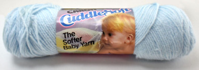 Caron Cuddle Soft 3 Ply Vintage Baby Yarn - 1 Skein Color Baby Blue #2714