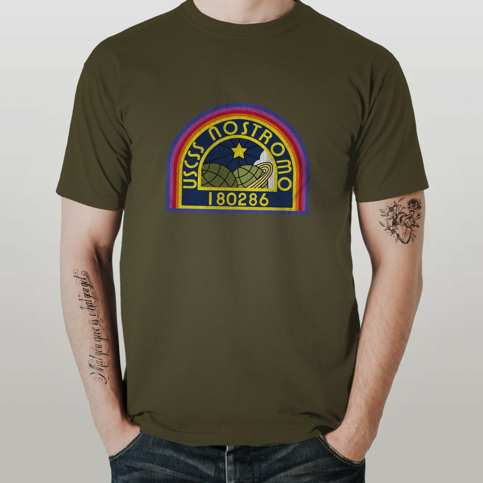 ALIENS T-Shirt Nostromo Design – Cooles Sci-Fi-Sh Produktbild-Vorschau 7