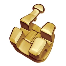 J&J Ortho DORADA Orthodontic Gold Plated Bracket