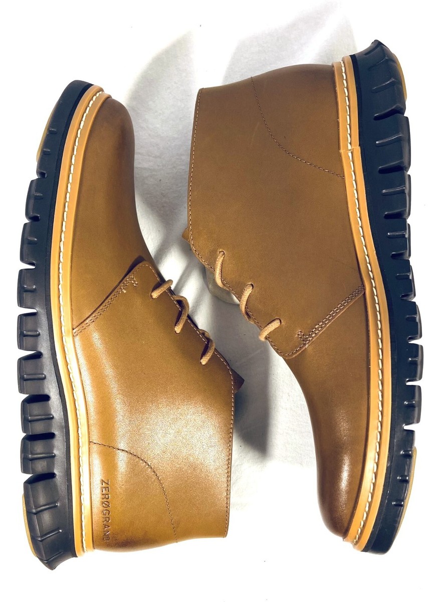 COLE HAAN ZERØGRAND Chukka C36291 Golden Honey Waterproof Leather