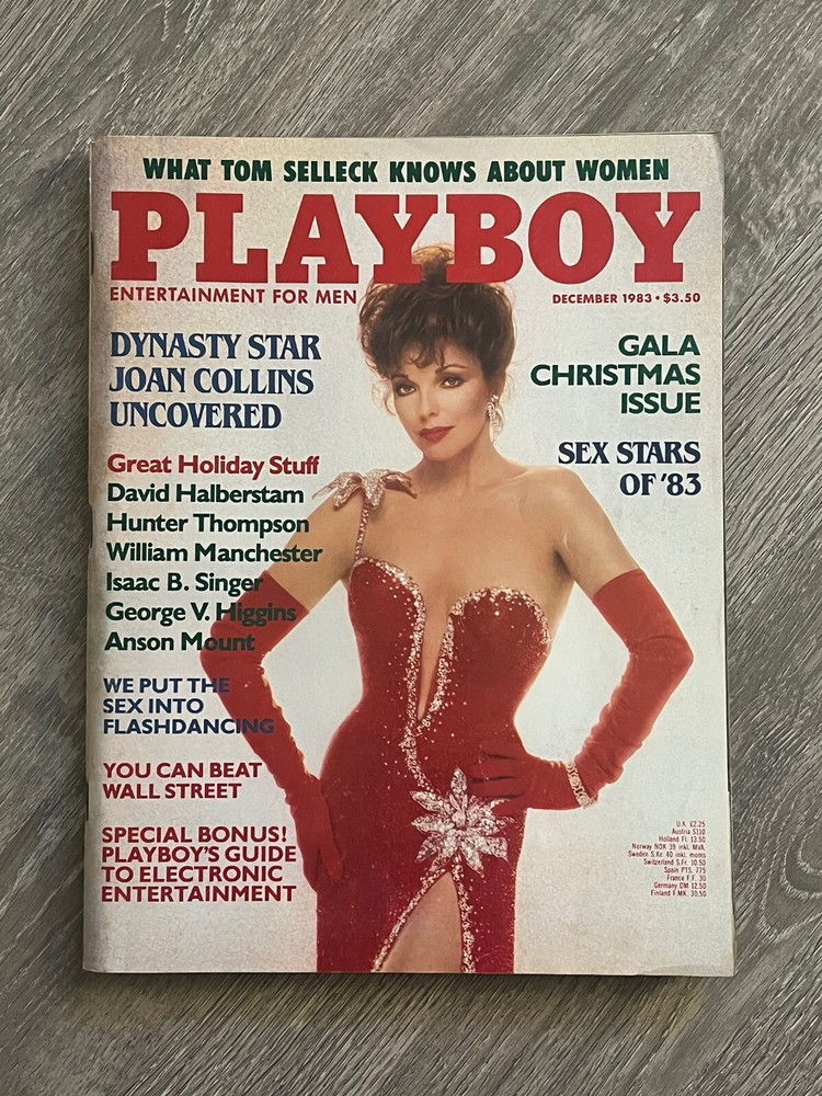 Playboy Magazine SEXY ACTRESS / JOAN COLLINS)  ~ DECEMBER 1983 ~