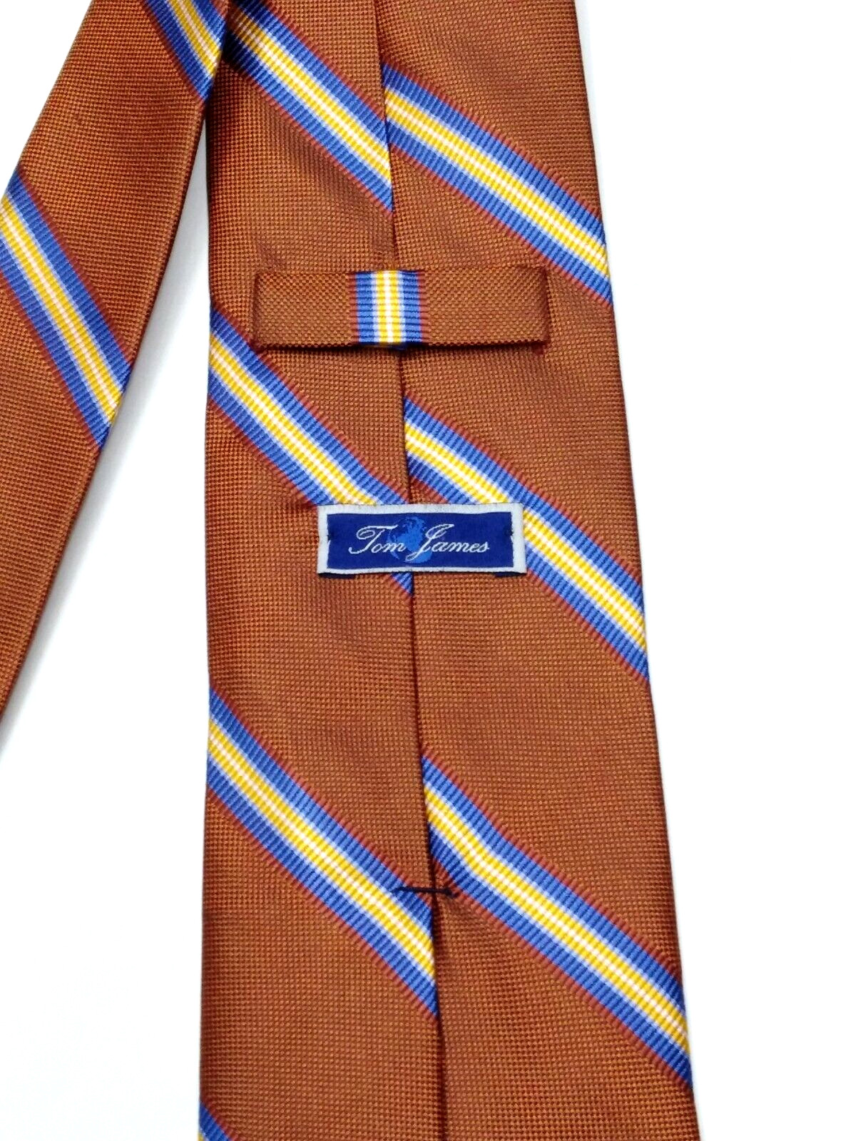 2028 ) TOM JAMES MEN'S TIE 100% SILK MADE IN USA - Gem