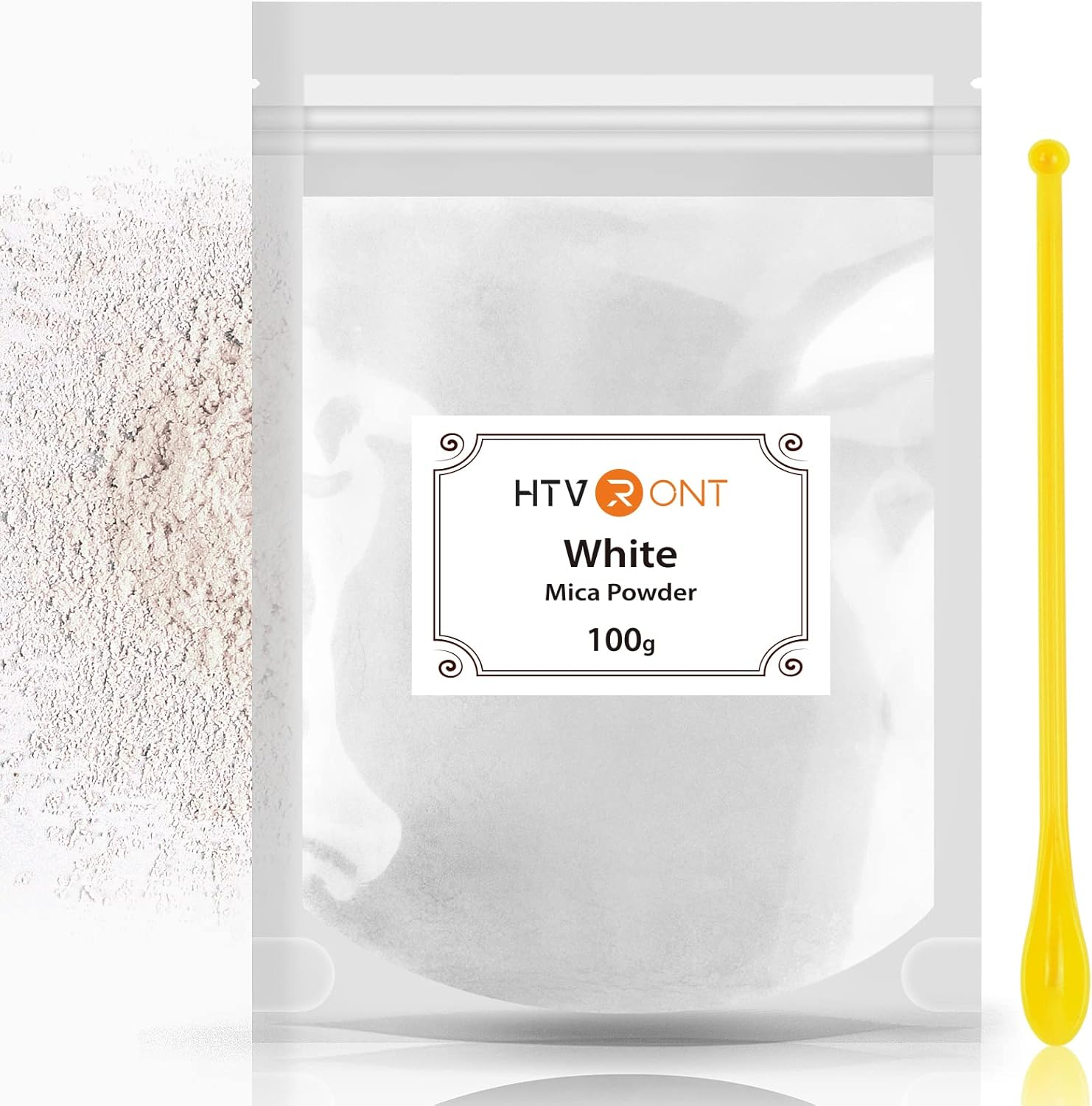 White Mica Powder for Epoxy Resin - 3.5 Oz (100G) Nature Non-Toxic Mica