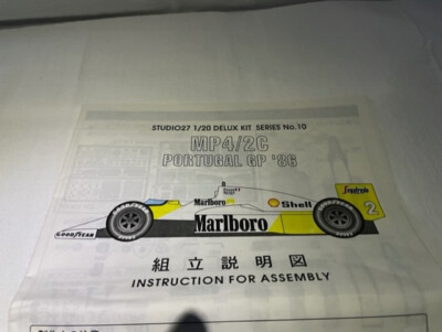 Studio 27 1/20 Kit McLaren MP4-2C 1986 F1 Portugal K. Rosberg 