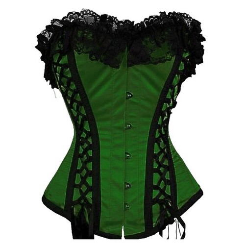 green business dresses Zara Olive Green Sequinned Corset Muslin Lehenga Set main image 0