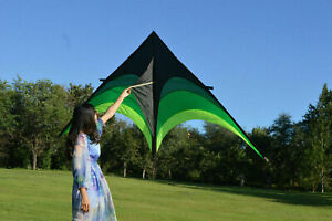 Large Delta Kite For Kids Adults Single Line Easy Fly Include Kite Handle U2J4 