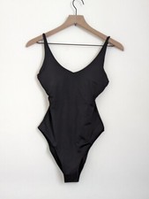 NWT Andie Swim Baia Black One Piece Sz XS Swimsuit Adjustable Straps Underwire