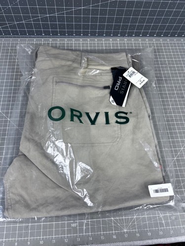 Men's Lightweight ORVIS PRO LT Hunting Pants Sand/Dark Khaki Size 44x34" NEW - Picture 5 of 9