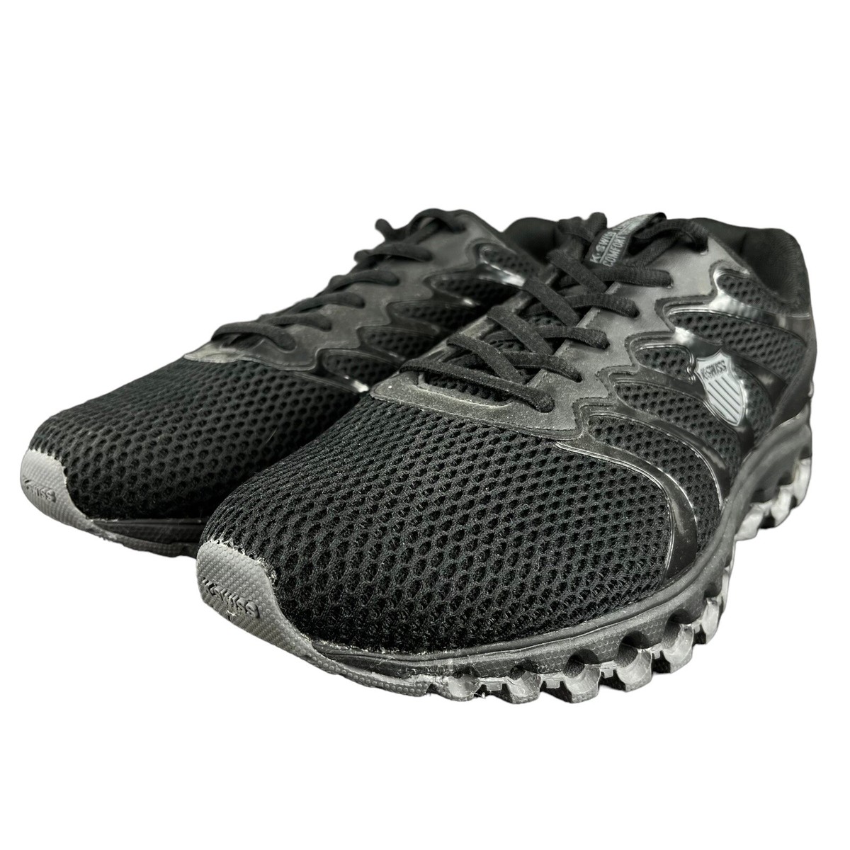 K-Swiss Tubes Comfort 200 Black Charcoal Running Shoes Men's