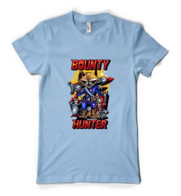 Brandneu mit Etikett Kopfgeldjäger Rakete Waschbär Wächter personalisiertes TShirt Erwachsene und Kinder