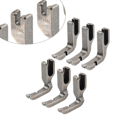 6PCS Left & Rechter Reißverschluss-Paspelfuß für JUKI BROTHER HIGHLEAD SINGER