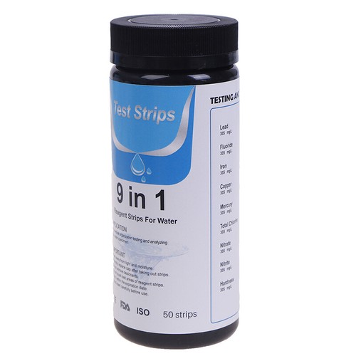 50Pcs 9IN1 PH Test Fish Tank Water Tropical Aquarium Pond Water Test Strips K-mx - Picture 6 of 12