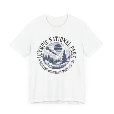 Olympic National Park Tee, Unisex Graphic T-Shirt for Nature Lovers, Hiking