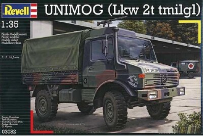 Revell 1/35 Scale Unimog LKW 2t. Tmil.gl Plastic Model Kit #3082 - Skill Level 5 - View #7