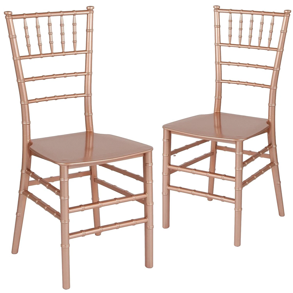 Flash Furniture HERCULES Series Resin Chiavari Chair Rose Gold 2