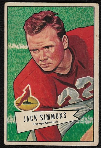 Jack Simmons #110 1952 Bowman Large card