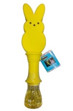 PEEPS Light Up LED EASTER Bubble Wand EASTER Basket Toy YELLOW NWT