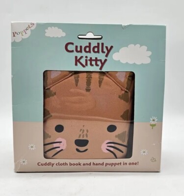 Cuddly Kitty Book Hand Puppet Kane Miller Publishing Soft Cloth Sealed Box