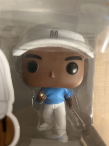 Funko POP Vinilo Golf TIGRE WODS Gorra y Pantalones Blancos con Camisa Azul Fanáticos #04 - Imagen 2 de 8