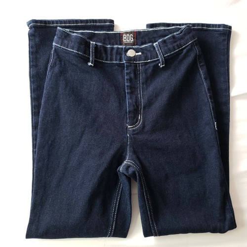 High Rise Slight Flare Denim Jeans Size 