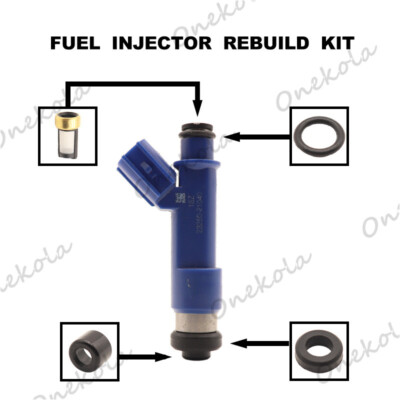 4x Fuel Injector O-Ring Kit Seals Filters for 2006-2016 Toyota Yaris 1