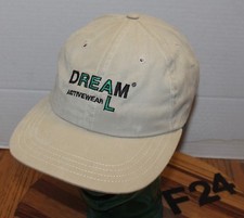 BEIGE DREAM L ACTIVEWEAR HAT 6 PANEL STRAPBACK ADJUSTABLE USA MADE EUC F22