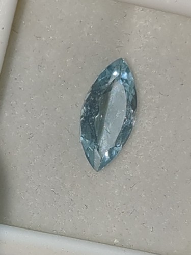 Natural Sky Blue Aquamarine Loose Oval Gemstone - Bild 4 von 5