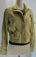 Fuel For Love Lola Embroidered Corduroy Full Zip Chic Jacket Coat Boho Sz M New