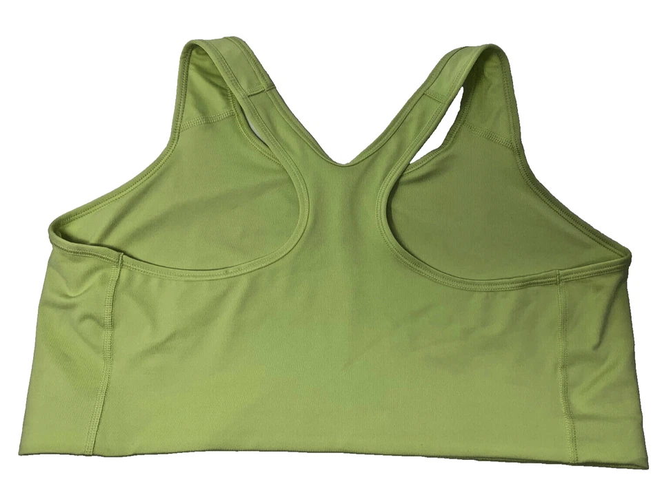 NEW! Nike [2X] Swoosh Bra Women Yoga/Pickleball Plus Size, Limelight, BQ0973-367 - Image 2 of 2
