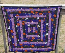Halloween Handmade Quilted Scrap Wall Hanging- Version 2