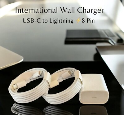 6FT/2M USB-C to 8 Pin Charging Cable For 14 13 Pro 12 11 X 8 SE XR 7 6