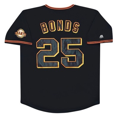 Barry Bonds San Francisco Giants Black Jersey w/ Team Patch Men's