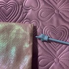 Ipsy Zipper Cosmetic Makeup Bag Pouch Iridescence w Purple Logo Zip Dangle 5"x7" — photo 4