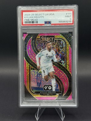 2024 Panini Select La Liga Mezzanine 47/179 Pink Mojo Prizm Kylian Mbappe #111