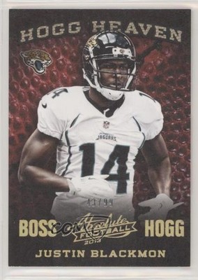 2013 Panini Absolute Hogg Heaven Boss Hogg 43/99 Justin Blackmon #25 s6o
